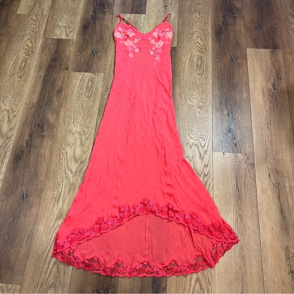 Vintage 100% Silk Lace Dress Vintage Silk Dress Vintage Victorias Secret Silk - Picture 11 of 12